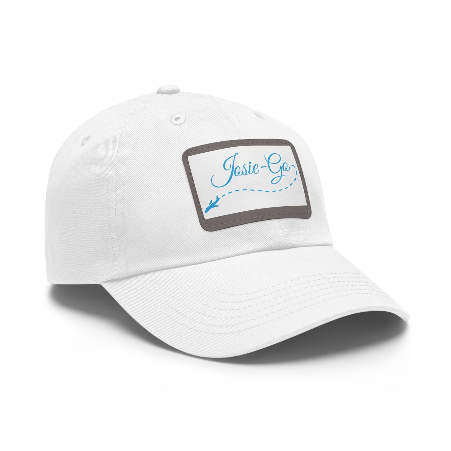 Dad Hat with Leather Patch (Rectangle)