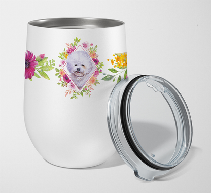 Dog Breed 12 oz Stemless Wine Glass