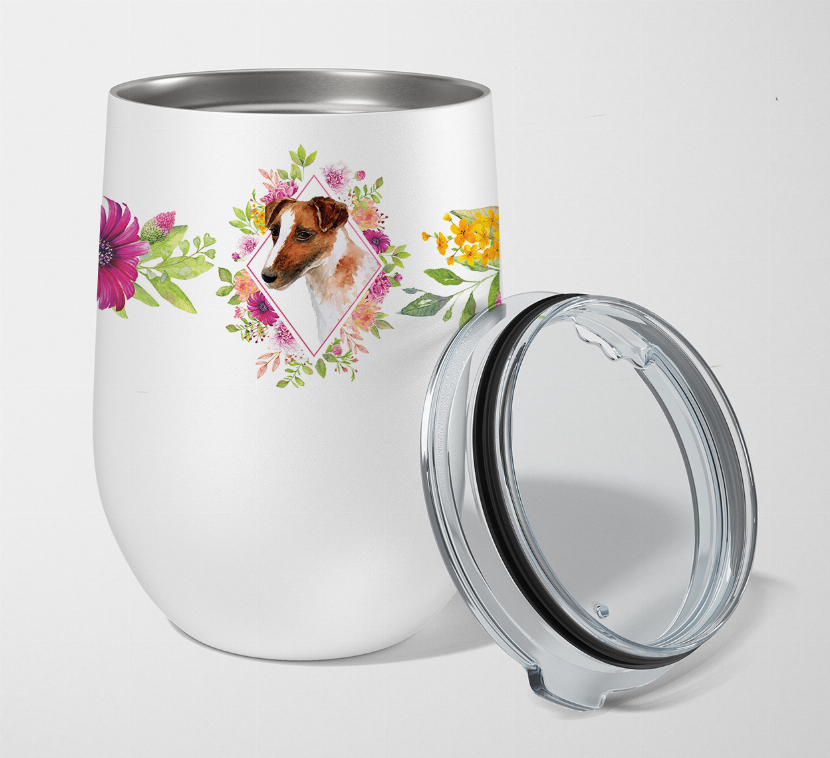 Dog Breed 12 oz Stemless Wine Glass