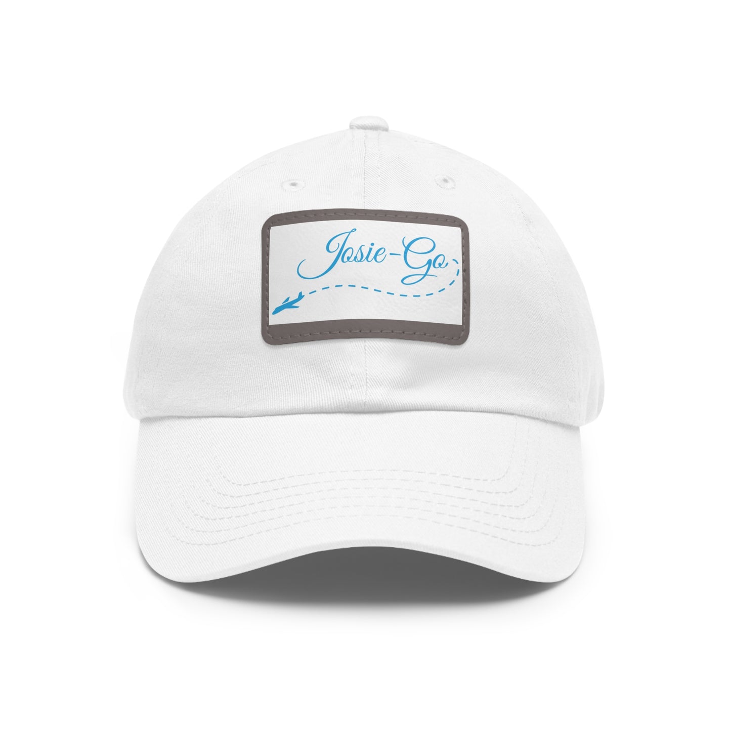 Dad Hat with Leather Patch (Rectangle)